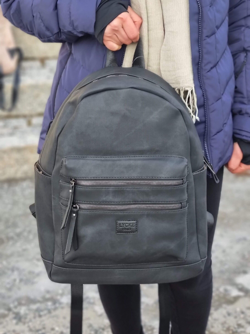 Lycke Backpack Kim , Svart