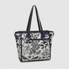 Lycke Tote Bag Flora, Blå thumbnail