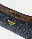 Guess Dili Top Zip Shoulder Bag, Black Logo thumbnail