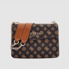 Guess Evelune Convertible Xbody Flap, Mocha Logo  thumbnail