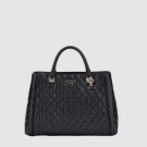 Guess Yarmilla Luxury Satchel, Black thumbnail