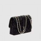 Guess Giully Mini 2 Comp Convertible Flap, Black thumbnail