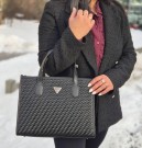 Guess Silvana 2 Comp Tote, Black thumbnail