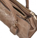 Guess Cresidia Society Satchel, Dark Taupe thumbnail