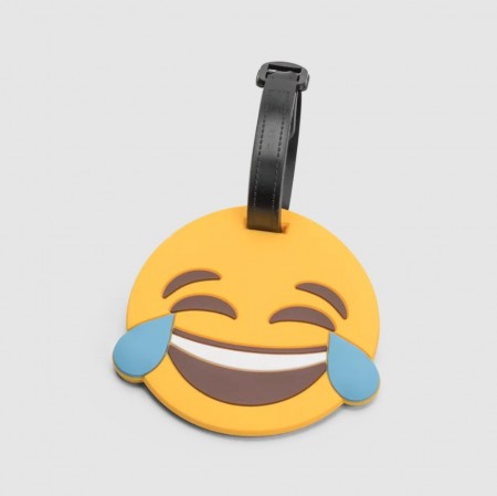 North Pioneer Luggagetag Emoji Smile, Yelow