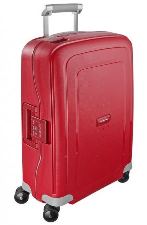 Samsonite S'Cure 55cm Cabin størrelse, Crimson Red. Fri frakt!