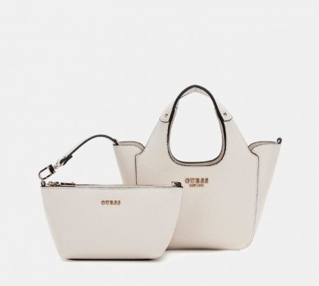 Guess Helina Mini Tote, Bone