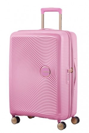 American Tourister Soundbox 67 cm, Pearl Pink/Gold