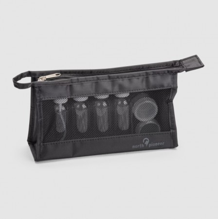 North Pioneer Toiletry Kit Bottles, Black