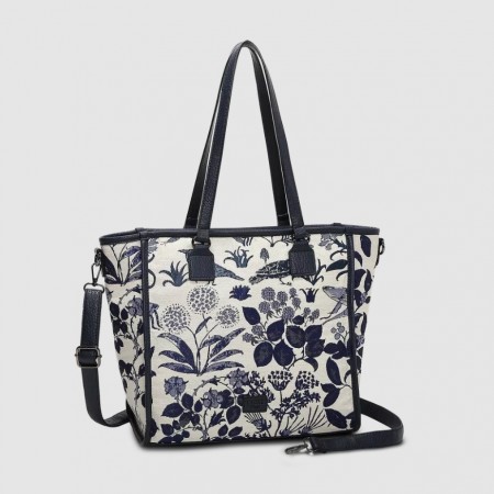 Lycke Tote Bag Flora, Blå