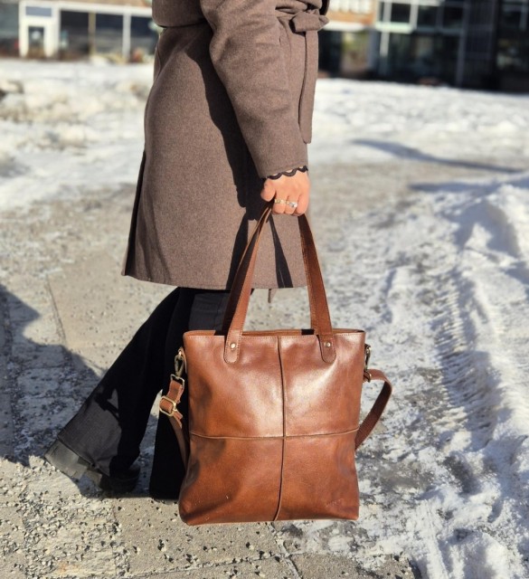 House Tote Bag, Cognac