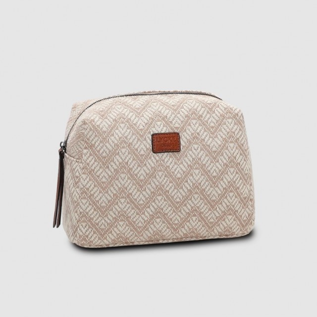 Lycke Toilet Bag Flora, Beige