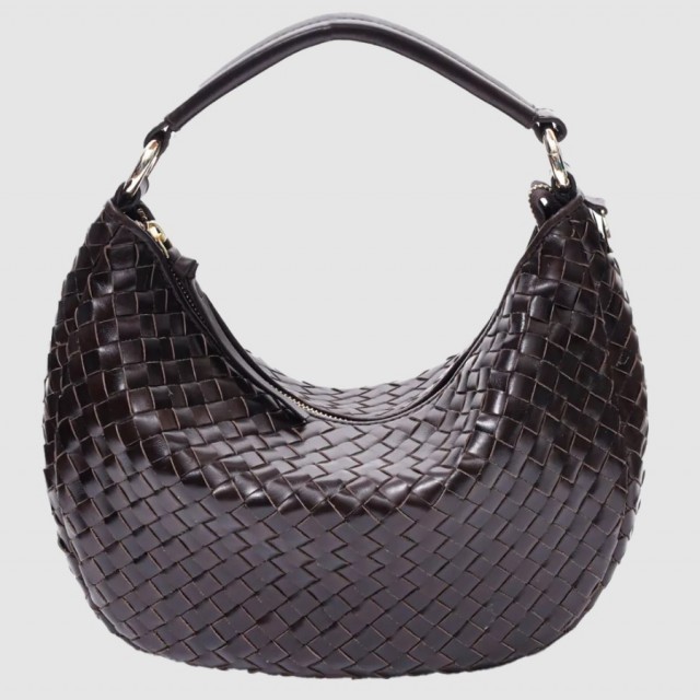 Adax Salerno Shoulder Bag Marlin, Dark Brown