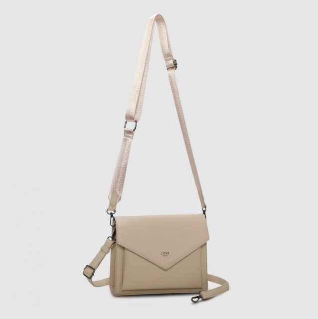Lycke Flap Bag Levanger, Beige