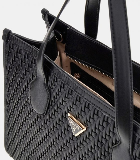 Guess Silvana 2 Comp Tote, Black