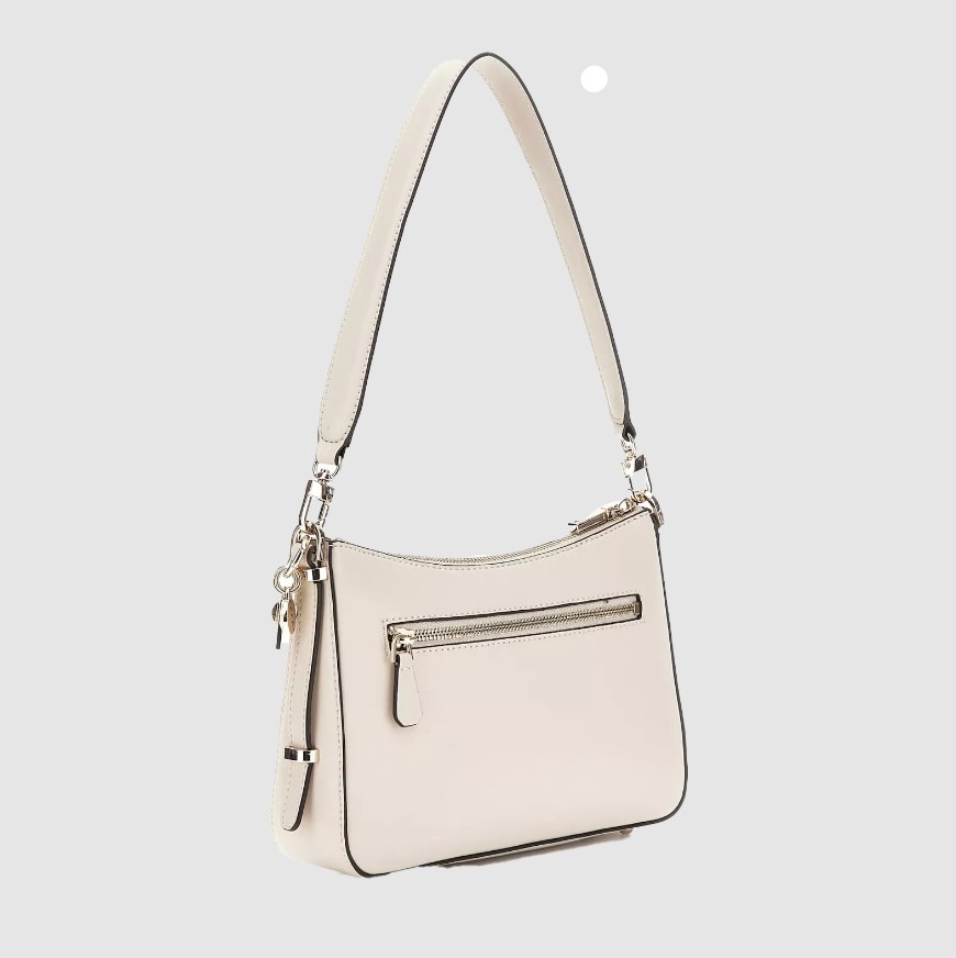 Guess Daryna Top Zip Shoulder Bag, Bone