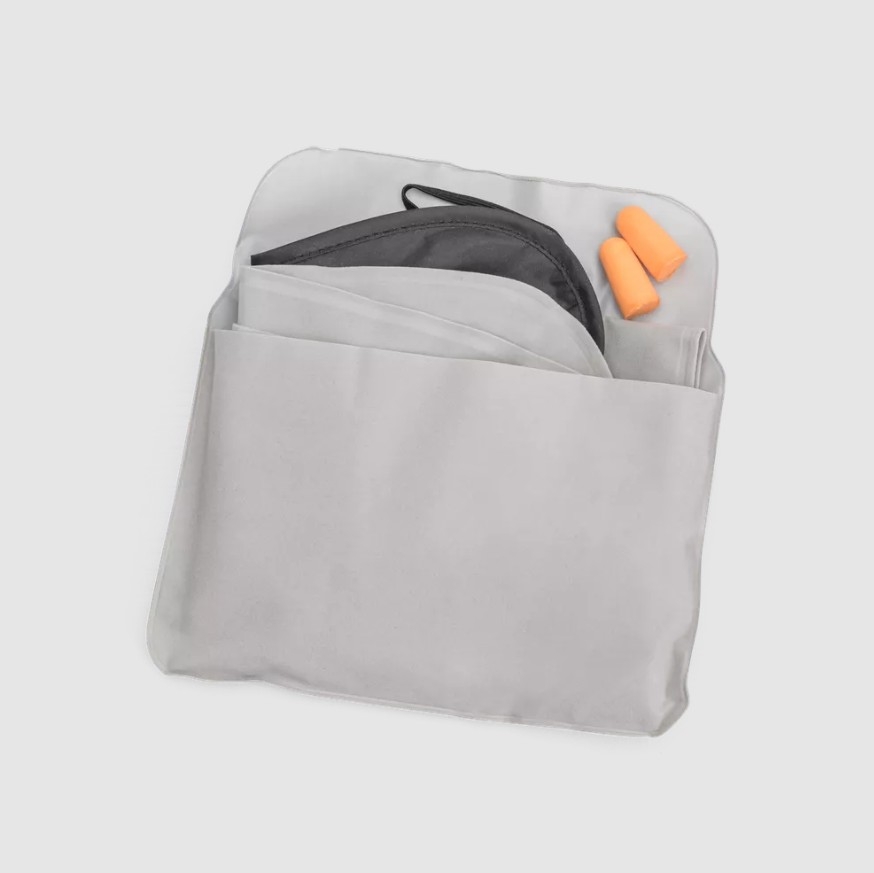 North Pioneer Grey Neckpillow, Eyemask And Earplugs