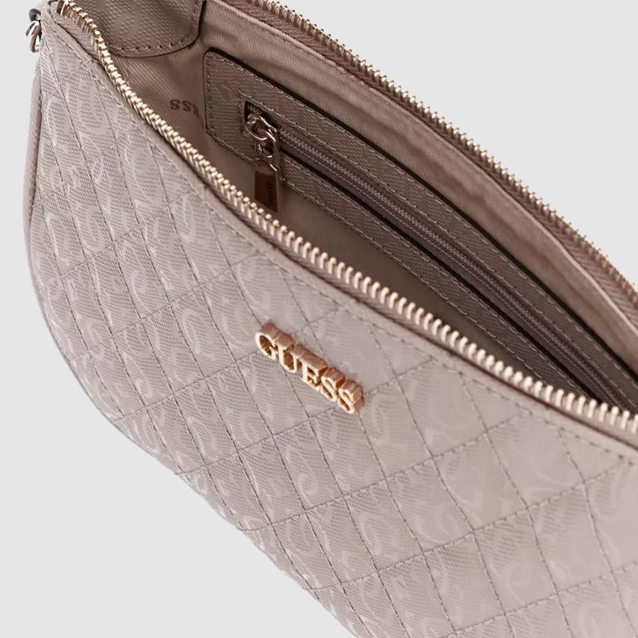 Guess Yarmilla DBL Pouch Crossbody, Taupe