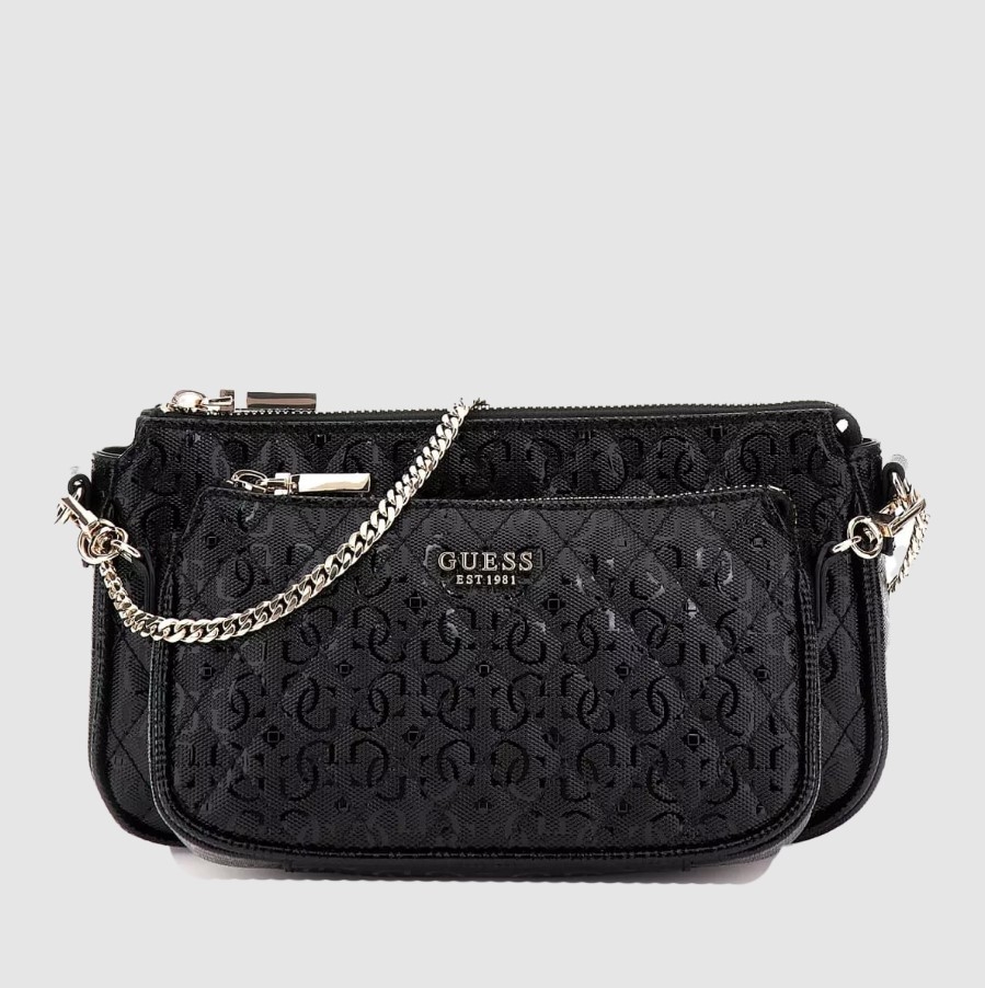 Guess Yarmilla DBL Pouch Crossbody, Black