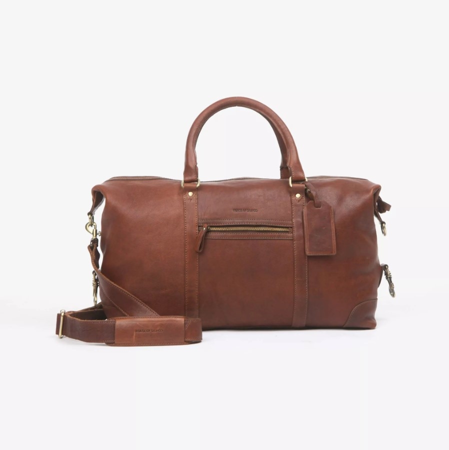 House of Sajaco  Weekend Bag, Cognac