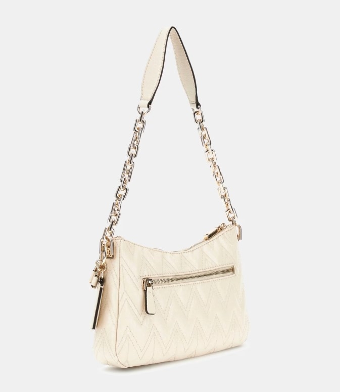 Guess Adelard Top Zip Shoulder Bag, Stone