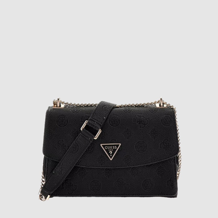 Guess Cresidia Convertable Crossbody Flap, Black