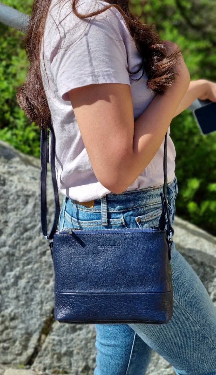 The Monte Crossover Skinnveske, navy