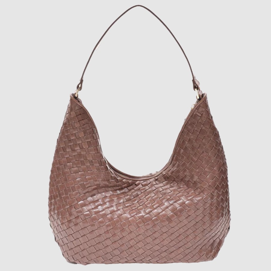 Adax Salerno Shoulder Bag Mindy, Taupe