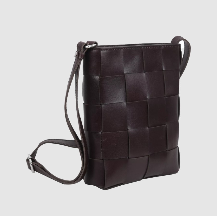 Adax Limona Shoulder Bag Zelda, Dark Brown