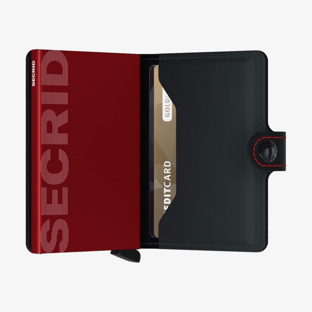 Secrid Miniwallet, Black Red