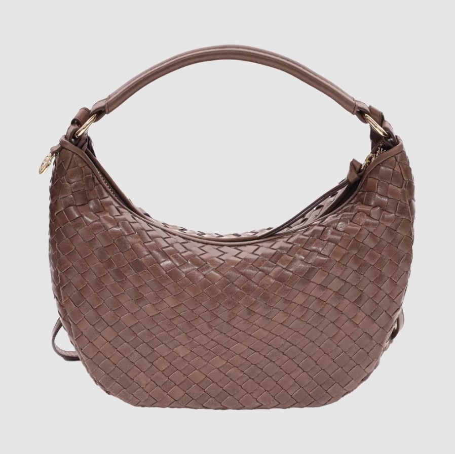 Adax Salerno Shoulder Bag Marlin, Taupe