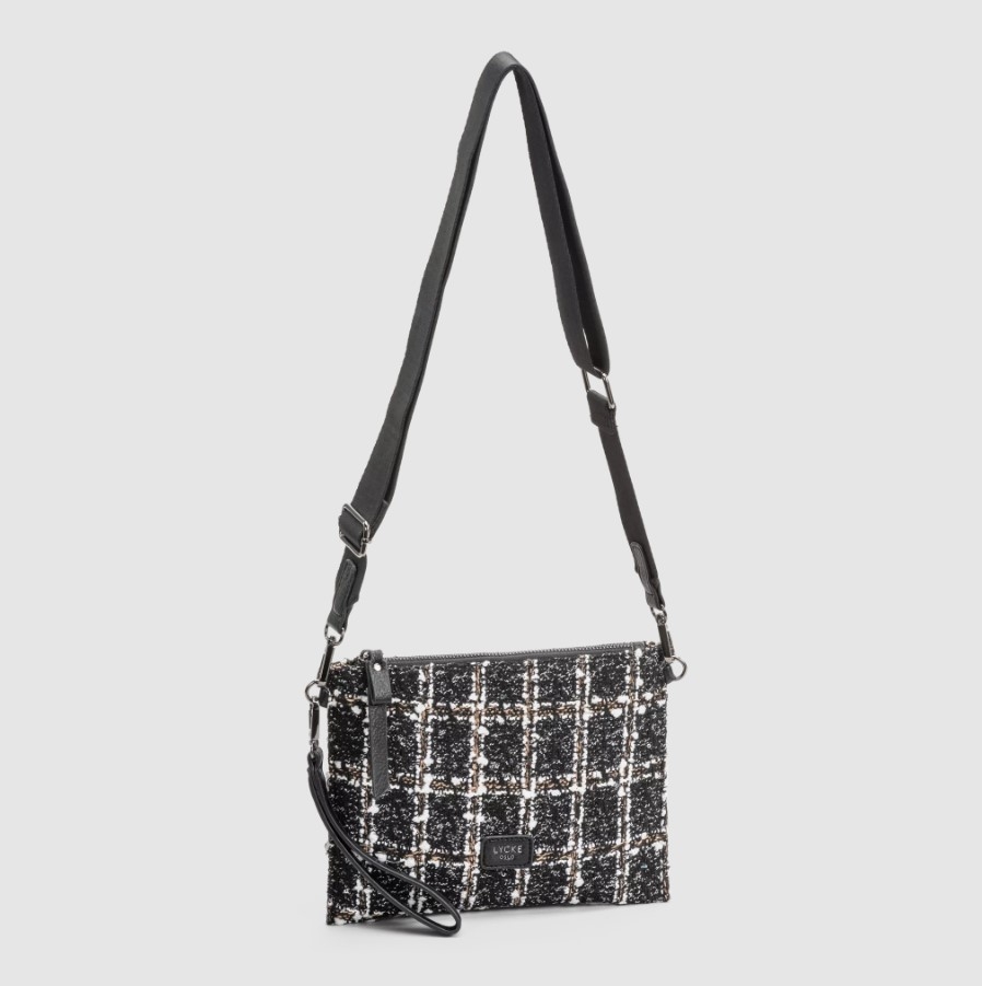 Lycke  Clutch Veske Sortland, Blackpattern