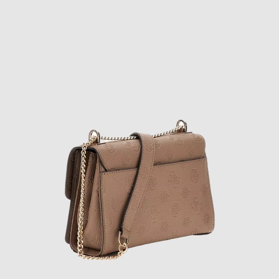 Guess Cresidia Convertable Crossbody Flap, Dark Taupe