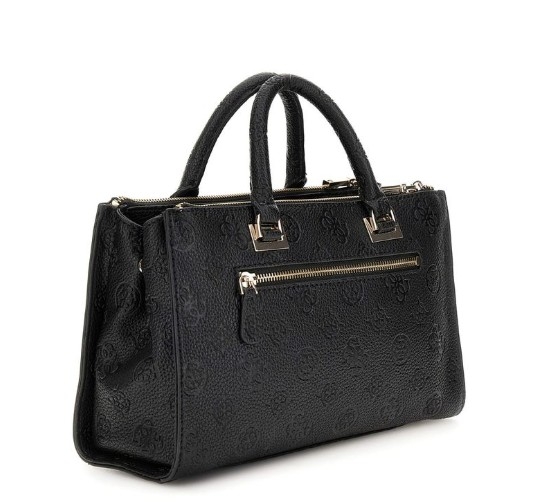 Guess Cresidia Status Satchel, Black 