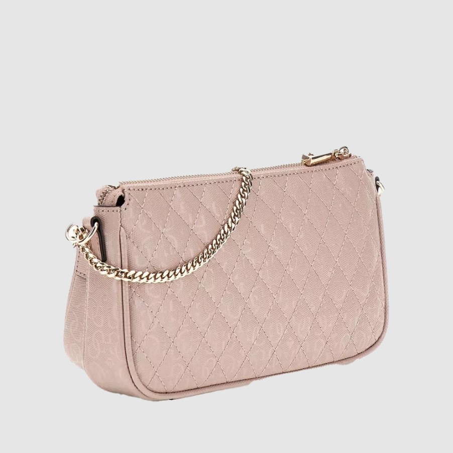 Guess Yarmilla DBL Pouch Crossbody, Taupe