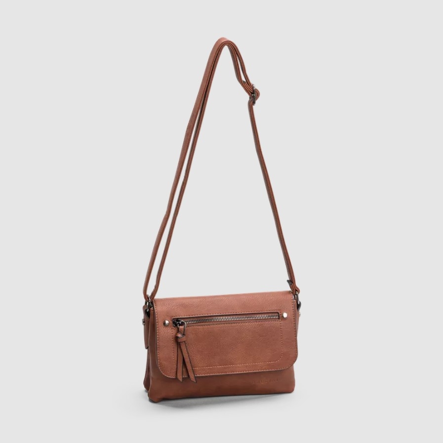 Puccini Flapbag Donna, Cognac