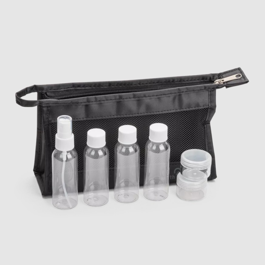 North Pioneer Toiletry Kit  Bottles, Black