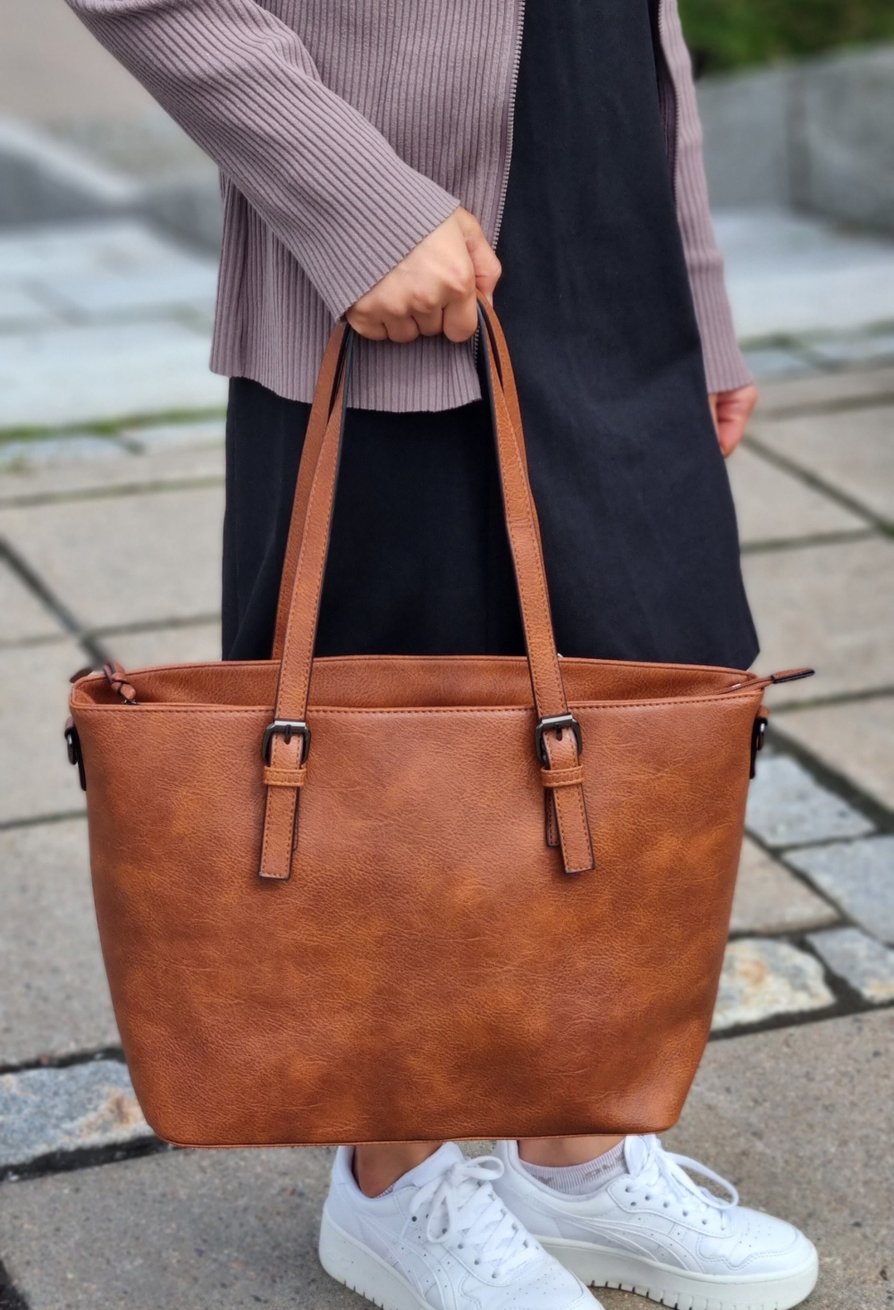 Puccini Tote Bag, Cognac