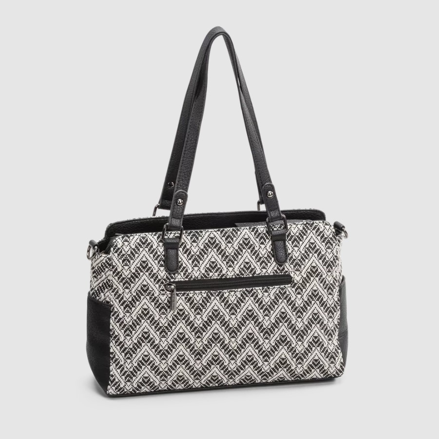 Lycke Handbag Flora, Blackwhite