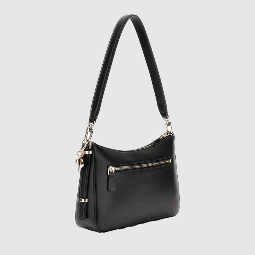 Guess Daryna Top Zip Shoulder Bag, Black