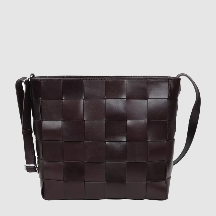 Adax Limona Shoulder Bag Marthe, Dark Brown